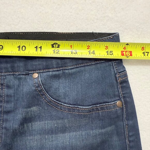 Kim Rogers Women's Pull-on Elastic Waistband Stretch Blue Denim Jeans Size 8 - Picture 7 of 10
